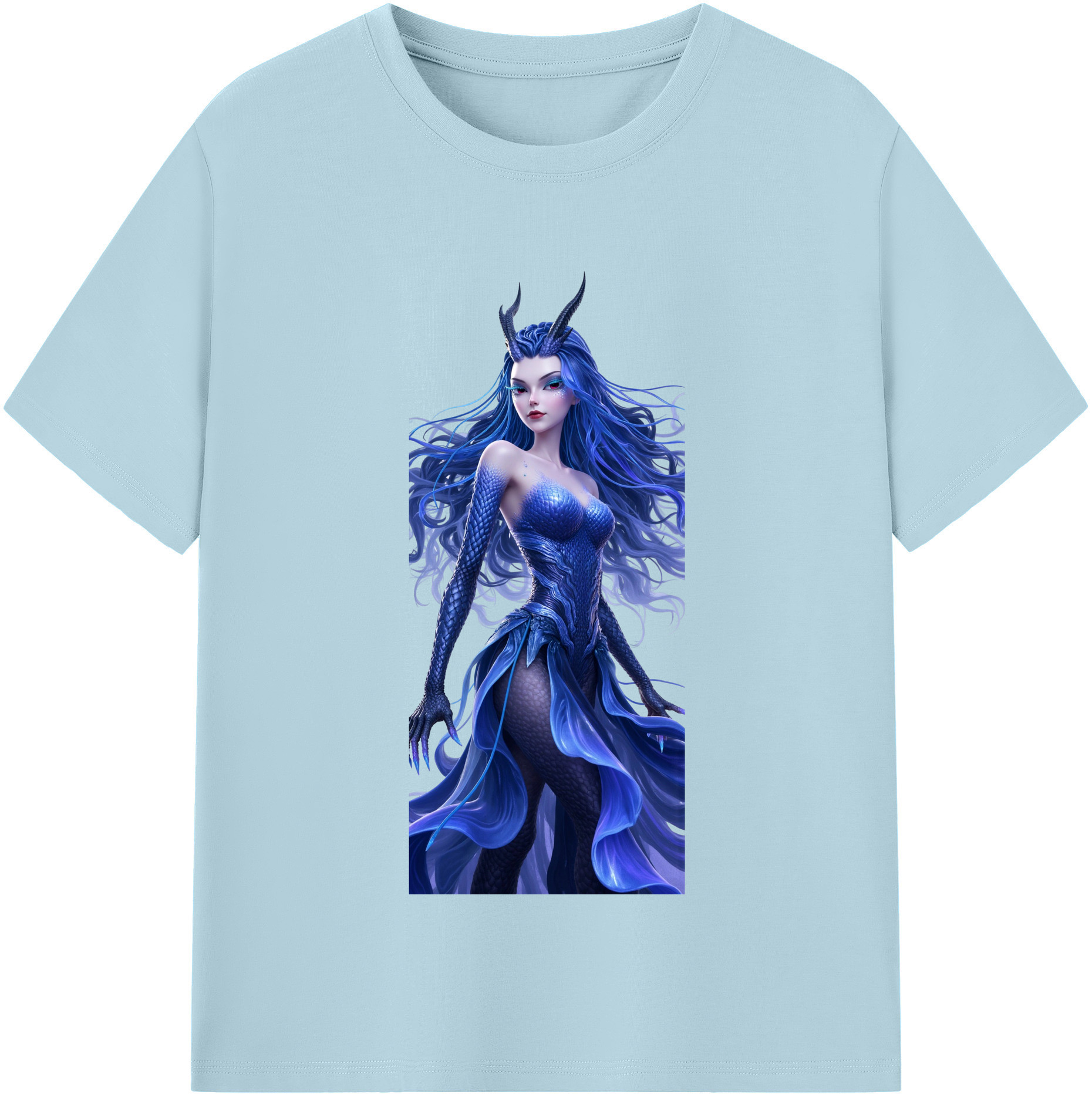 （画像用） Ne Zha 2 ナタ 魔童の大暴れ 綿100％半袖Tシャツ（フロントプリント）